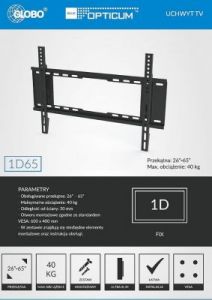 UCHWYT LCD/TV 26''-65'' Skymaster 1D65 3w1