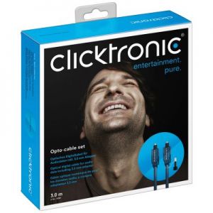 Kabel optyczny CLICKTRONICK Toslink T-T +Jack 10m