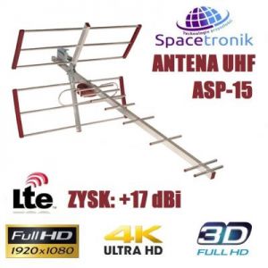 Antena kierunkowa UHF Yagi Spacetronik ASP-15 LTE
