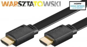 Kabel HDMI Warszatowski High Speed Płaski - 3m
