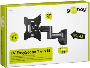 Uchwyt TV EasyScope Twin M Goobay 17''-42''